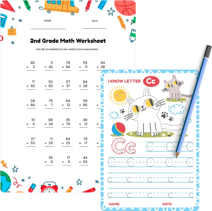 Printable Worksheet | SchoolMyKids 