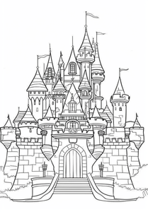 Castle Coloring Page