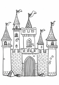 Castle Coloring Page