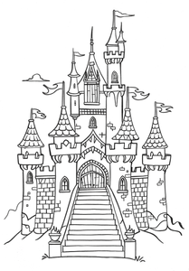 Castle Coloring Page