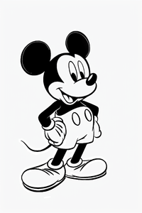 Mickey Mouse Coloring Page