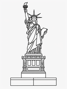 Statue Of Liberty Coloring Page