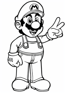 Super Mario Coloring Page