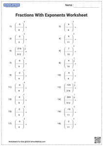 Solving Fractions with Exponents