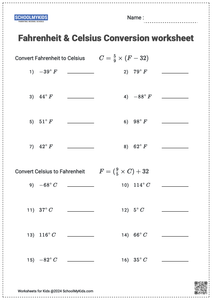 Converting Fahrenheit and Celsius