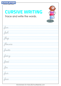 English Worksheets for Third Grade - Free Printable Third Grade English ...