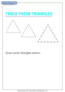 Learning Shapes -  Trace and Draw a Triangle