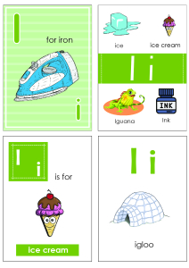 Alphabet Flash Cards - Flashcard Letter I worksheet for Preschool ...