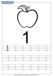 tracing number 6 numbers 1 10 tracing worksheets for preschool grade