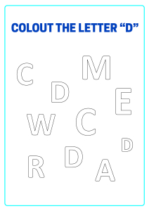 color the letter d capital letter recognition worksheets for preschool kindergarten grade art and craft worksheets schoolmykids com