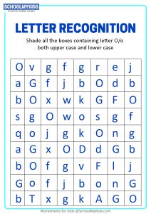 Identify Uppercase and Lowercase Letter O - Letter Recognition