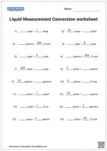 Liquid Measurement Conversion