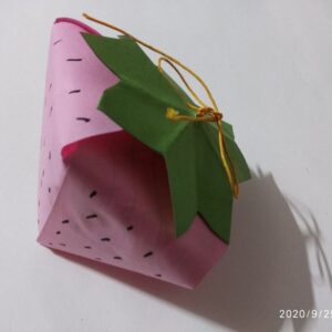 Strawberry Gift Box Diy- Easy Paper Box 