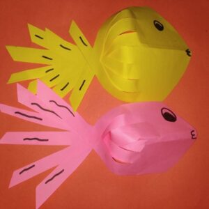 Easy 3D Paper Fish for Kids – 3D Paper Crafts | SchoolMyKids