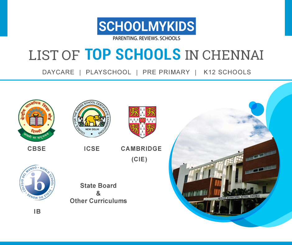 List Of Top 50 Best Schools In Chennai 2022 | Ranking, Reviews, Fees ...