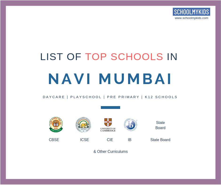 List of Top 15 Best schools in Navi Mumbai 2022 Ranking, Reviews